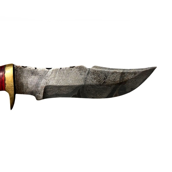 Damascus Blade Blacksmith Crafted includes Leather Sheath - Picture 6 of 9